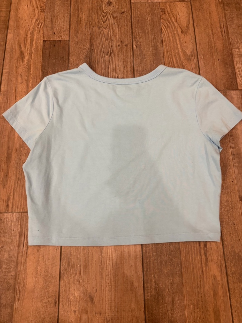 Women’s Wild Fable Blue Short Sleeve Crop Top